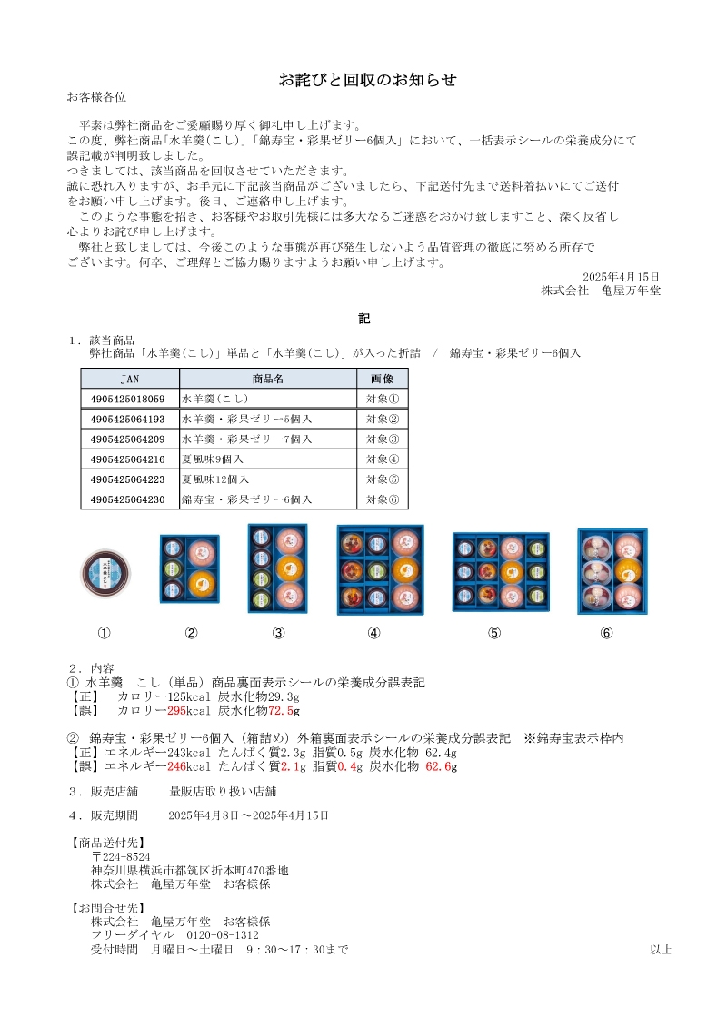 亀屋のあんぱん抽選会開催