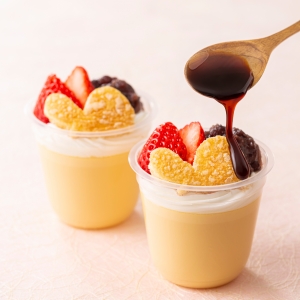 和三盆プリンアラモードいちご【店舗限定商品】