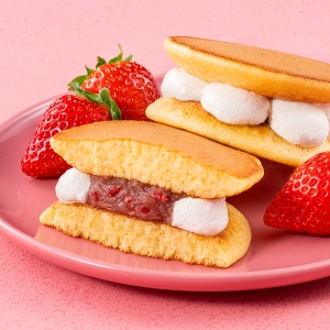 和菓子屋のパンケーキ 苺あん×バター