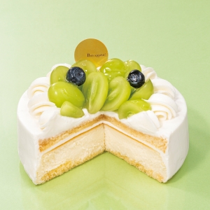 シャインマスカットのチーズケーキ