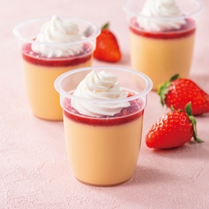 和三盆プリン 苺仕立て